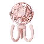 T8 2000mAh Flexible Octopus Tripod Rotatable Portable Fan(Pink)