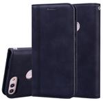 For Huawei P Smart / Enjoy 7S Frosted Business Magnetic Horizontal Flip PU Leather Case with Holder & Card Slot & Lanyard(Black)