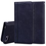 For Huawei Y5 (2018) Frosted Business Magnetic Horizontal Flip PU Leather Case with Holder & Card Slot & Lanyard(Black)