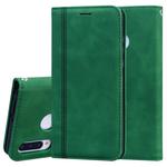 For Huawei P30 Lite Frosted Business Magnetic Horizontal Flip PU Leather Case with Holder & Card Slot & Lanyard(Green)