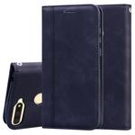 For Huawei Honor 7A Frosted Business Magnetic Horizontal Flip PU Leather Case with Holder & Card Slot & Lanyard(Black)