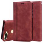 For Huawei Honor 7A Frosted Business Magnetic Horizontal Flip PU Leather Case with Holder & Card Slot & Lanyard(Brown)