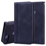 For Huawei Honor 9 Lite Frosted Business Magnetic Horizontal Flip PU Leather Case with Holder & Card Slot & Lanyard(Black)