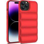 For iPhone 15 Pro Eiderdown Airbag Shockproof Phone Case(Red)