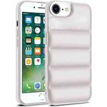 For iPhone 7 / 8 / SE 2022 Eiderdown Airbag Shockproof Phone Case(White)