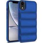 For iPhone XR Eiderdown Airbag Shockproof Phone Case(Blue)
