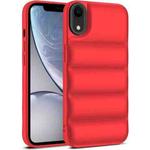 For iPhone XR Eiderdown Airbag Shockproof Phone Case(Red)