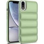 For iPhone XR Eiderdown Airbag Shockproof Phone Case(Army Green)