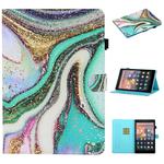 For Kindle Fire HD7 2015 / 2017 / 2019 Colored Drawing Stitching Horizontal Flip Leather Case with Holder & Card Slots & Anti-skid strip(Colored Sand)