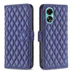 For OPPO A78 4G Diamond Lattice Wallet Flip Leather Phone Case(Blue)
