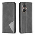 For vivo Y27 4G Prismatic Invisible Magnetic Leather Phone Case(Black)