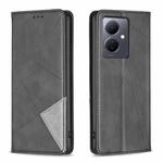For vivo Y78 5G Prismatic Invisible Magnetic Leather Phone Case(Black)
