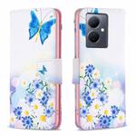 For vivo Y78 5G Colored Drawing Pattern Leather Phone Case(Butterfly Love)