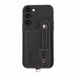 For Samsung Galaxy S23+ 5G ABEEL Litchi Texture Card Bag PU Phone Case(Black)