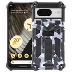 For Google Pixel 8 Pro Camouflage Armor Kickstand TPU + PC Magnetic Phone Case(Grey)