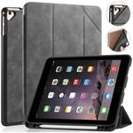 For iPad 9.7 inch DG.MING See Series Horizontal Flip Leather Case with Holder & Pen Holder(Grey)