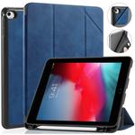 For iPad Mini 5 / 4 DG.MING See Series Horizontal Flip Leather Case with Holder & Pen Holder(Blue)
