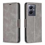 For vivo Y78 5G Lambskin Texture Leather Phone Case(Grey)