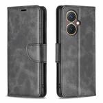 For vivo Y27 4G Lambskin Texture Leather Phone Case(Black)