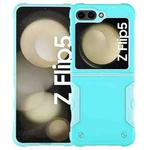 For Samsung Galaxy Z Flip5 Non-slip Shockproof Armor Phone Case(Mint Green)