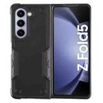 For Samsung Galaxy Z Fold5 Non-slip Shockproof Armor Phone Case(Black)