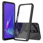 For OPPO A52 / A72 / A92 Shockproof Scratchproof TPU + Acrylic Protective Case(Black)