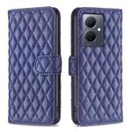 For vivo Y78 5G Diamond Lattice Wallet Flip Leather Phone Case(Blue)