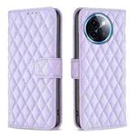 For vivo Y200i 5G / Y38 5G Diamond Lattice Wallet Flip Leather Phone Case(Purple)