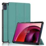 For Lenovo Tab M10 5G 10.6 3-folding Leather Smart Tablet Case(Green)