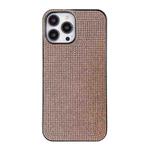 For iPhone 14 Pro Max Solid Color Diamond TPU Phone Case(Rose Gold)