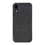 For iPhone XR Solid Color Diamond TPU Phone Case(Black)
