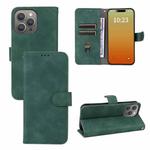 For iPhone 15 Pro Max Skin Feel Magnetic Flip Leather Phone Case(Green)