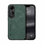 For OPPO A60 Skin Feel Magnetic Leather Back Phone Case(Green)