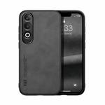 For OPPO K12 Skin Feel Magnetic Leather Back Phone Case(Dark Grey)