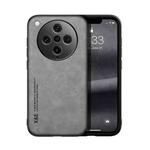For OPPO Find X8 Pro Skin Feel Magnetic Leather Back Phone Case(Light Grey)