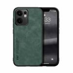 For OPPO Reno13 F 5G Skin Feel Magnetic Leather Back Phone Case(Green)