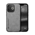 For OPPO A5 Pro 5G Skin Feel Magnetic Leather Back Phone Case(Light Grey)
