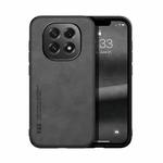 For OPPO A5 5G Global Skin Feel Magnetic Leather Back Phone Case(Dark Grey)