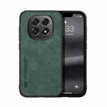 For OPPO A5 5G Global Skin Feel Magnetic Leather Back Phone Case(Green)