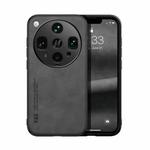 For OPPO Find X8 Ultra Skin Feel Magnetic Leather Back Phone Case(Dark Grey)