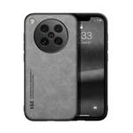 For OPPO Find X8s Skin Feel Magnetic Leather Back Phone Case(Light Grey)