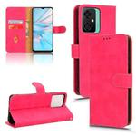 For Blackview OSCAL C70 Skin Feel Magnetic Flip Leather Phone Case(Rose Red)