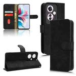 For OPPO Reno11 F Skin Feel Magnetic Flip Leather Phone Case(Black)