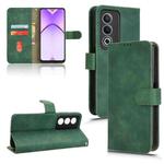 For OPPO A3 Pro Global Skin Feel Magnetic Flip Leather Phone Case(Green)