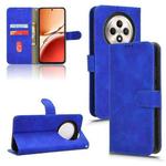 For OPPO Reno12 F 5G Skin Feel Magnetic Flip Leather Phone Case(Blue)