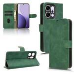 For OPPO Reno14 Global Skin Feel Magnetic Flip Leather Phone Case(Green)