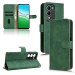 For OPPO A5 5G Global Skin Feel Magnetic Flip Leather Phone Case(Green)