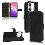 For OPPO A5x 5G / 4G Skin Feel Magnetic Flip Leather Phone Case(Black)