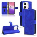 For OPPO A5x 5G / 4G Skin Feel Magnetic Flip Leather Phone Case(Blue)