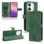For OPPO A5x 5G / 4G Skin Feel Magnetic Flip Leather Phone Case(Green)